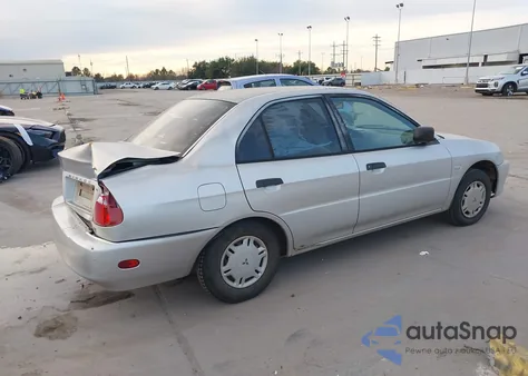 1999 Mitsubishi Mirage De из США, поврежденный, VIN JA3AY26A9XU047201
